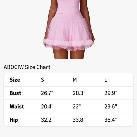 Chic Pink Tulle Skort - Picture 4 of 9